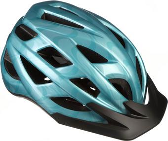 Halfords Turquoise Swirls Junior Helmet, 52-56cm