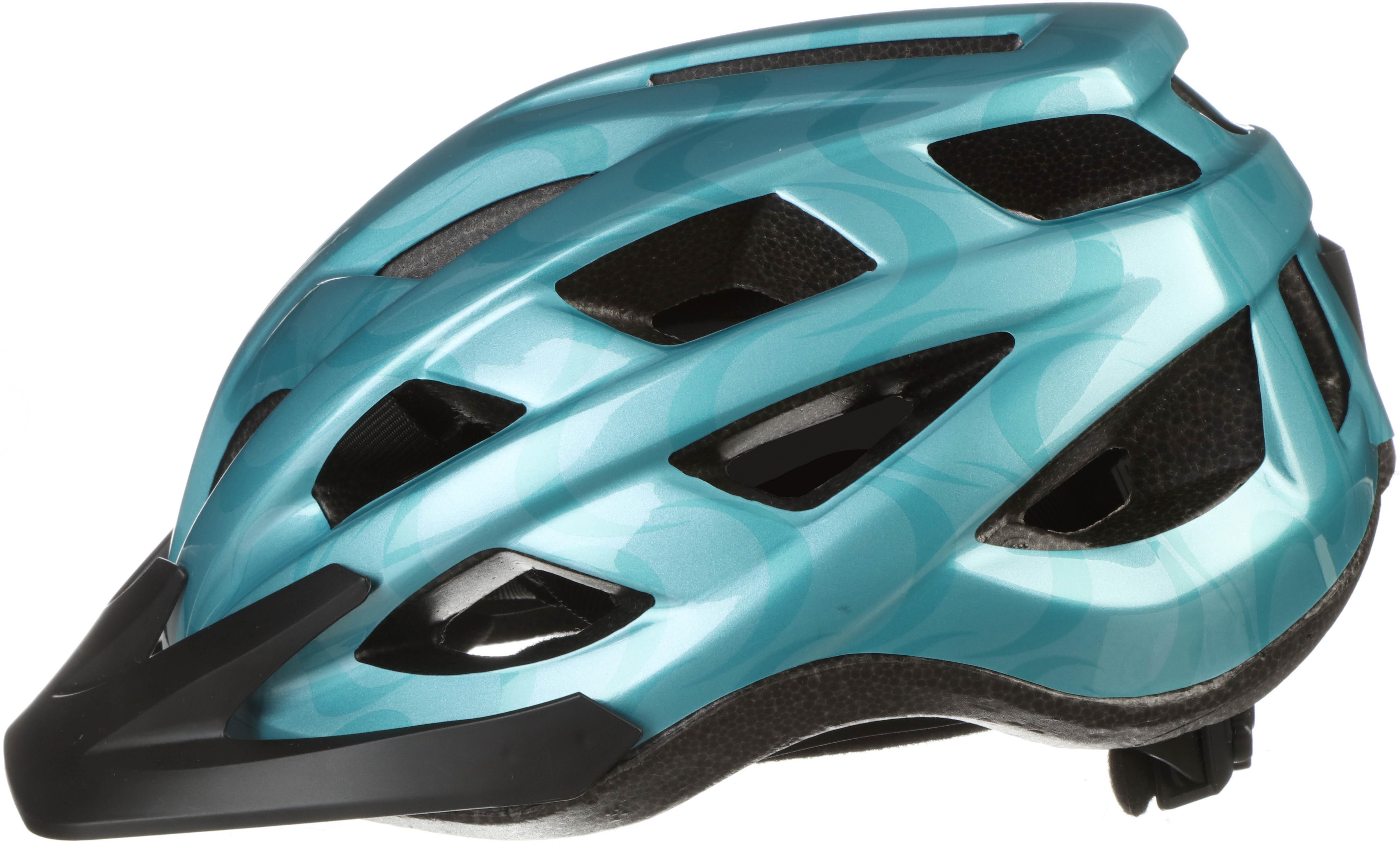 Halfords Turquoise Swirls Junior Helmet, 52 - 56 cm