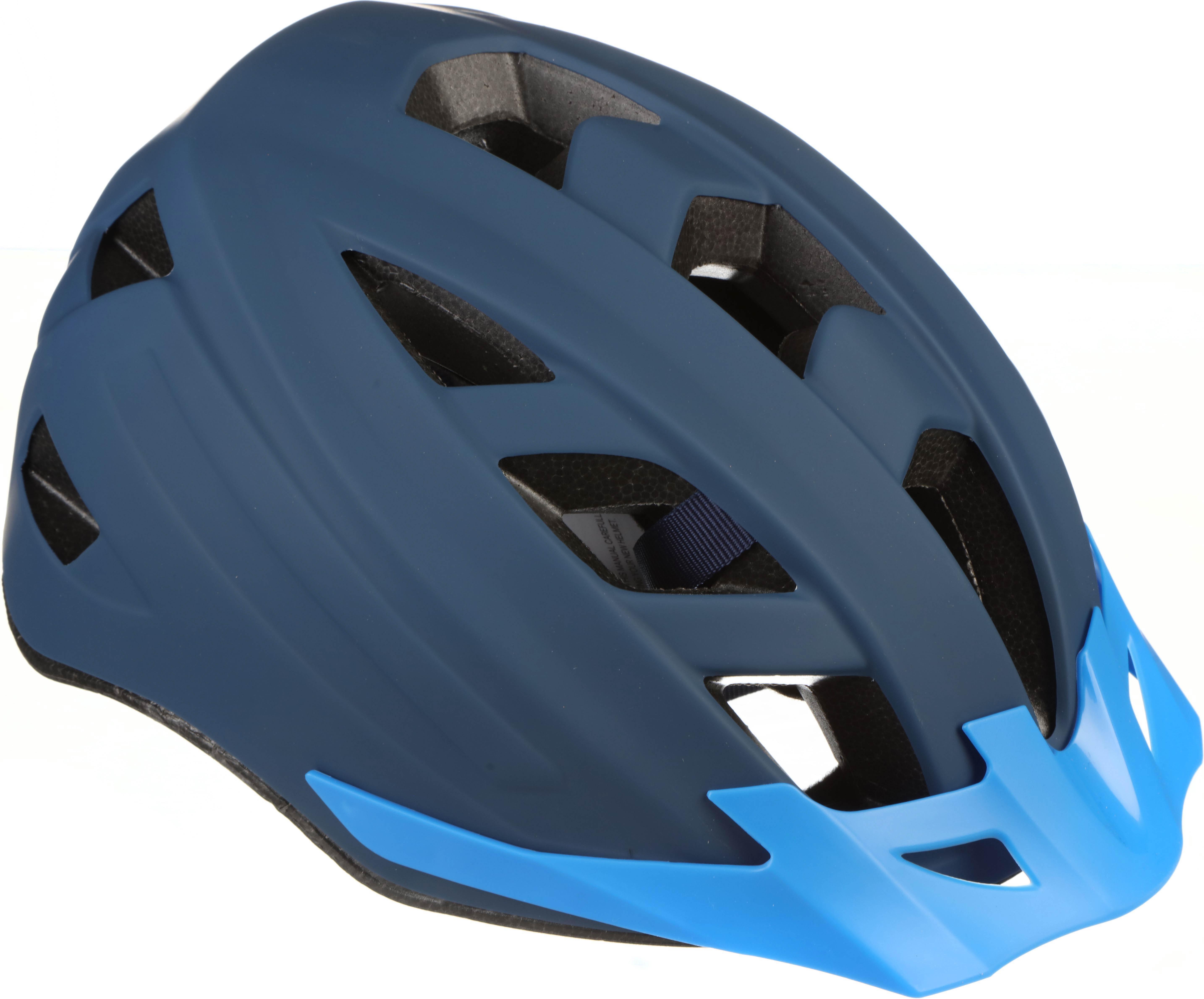Halfords Blue Contrast Junior Helmet, 52 - 59 cm