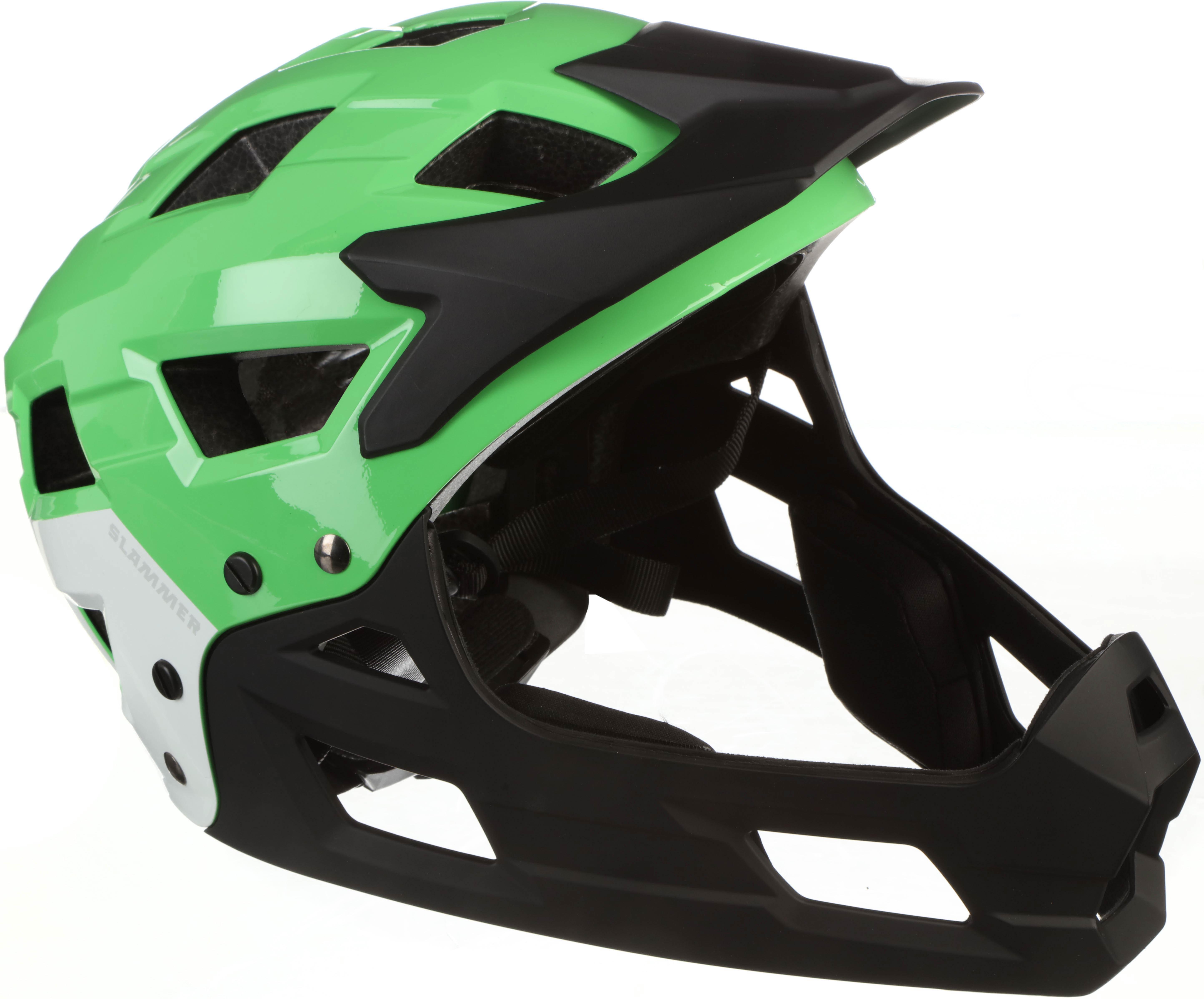 Halfords Green Slammer Fullface Kids Helmet, 54 - 58 cm