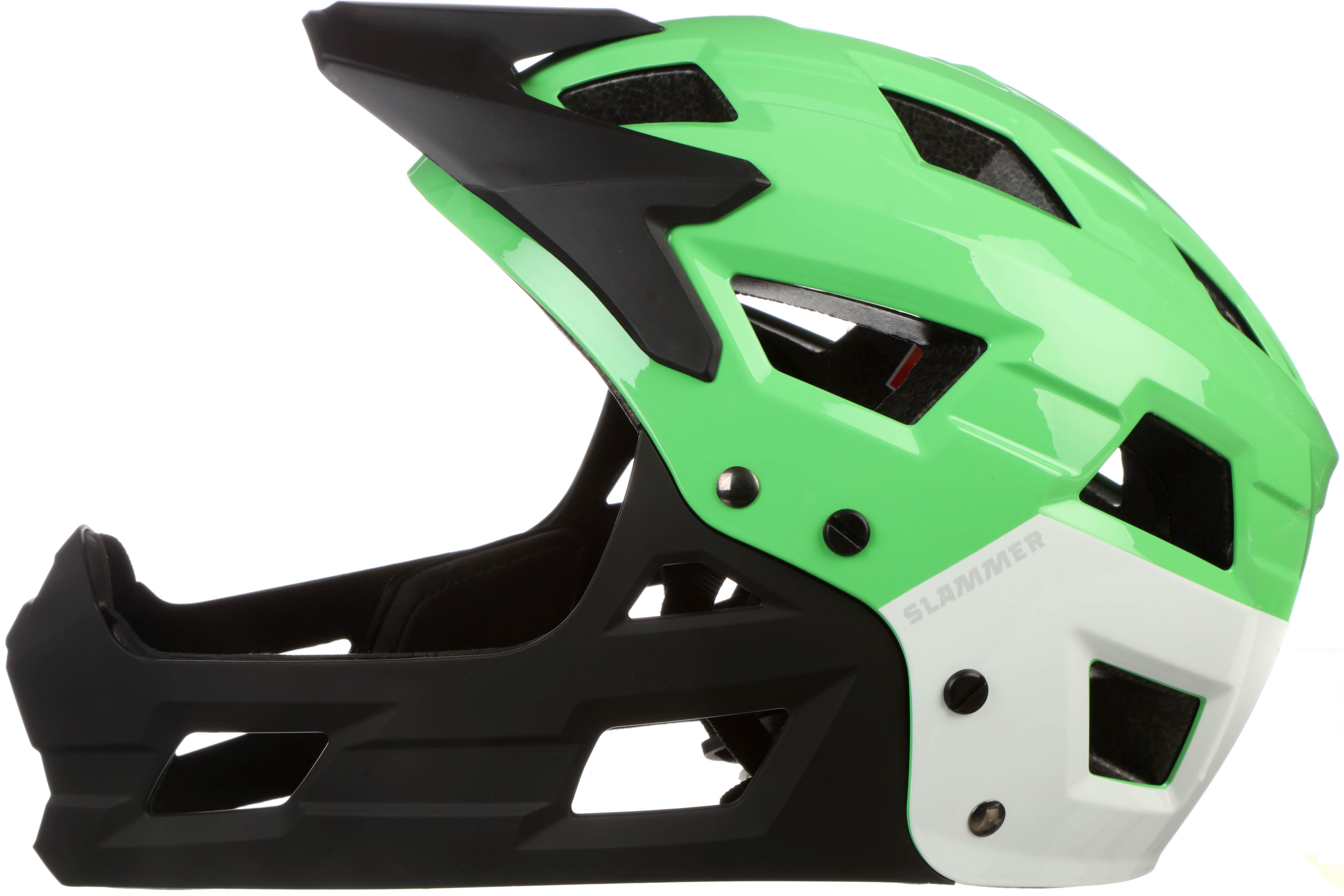 Halfords Green Slammer Fullface Kids Helmet, 54 - 58 cm
