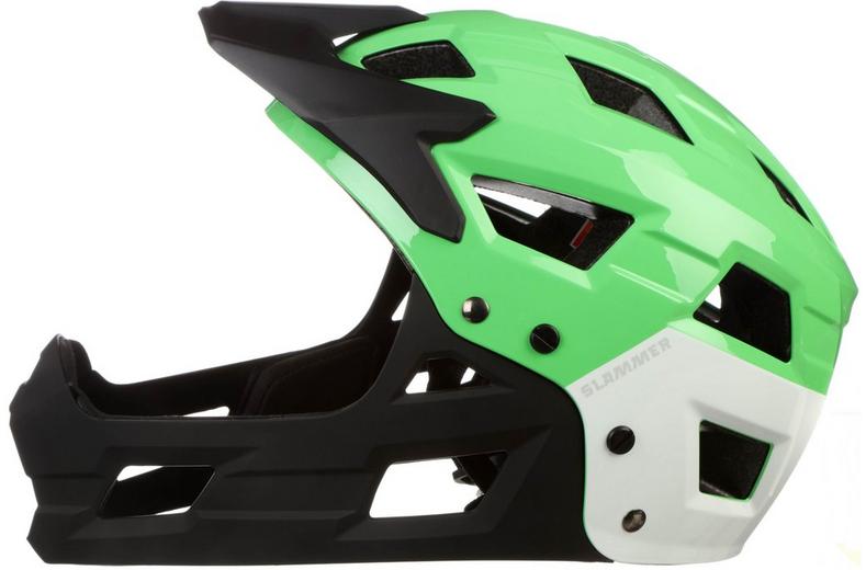 Halfords Green Slammer Fullface Kids Helmet, 54 - 58 cm Halfords Green Slammer Fullface Kids Helmet, 54 - 58 cm