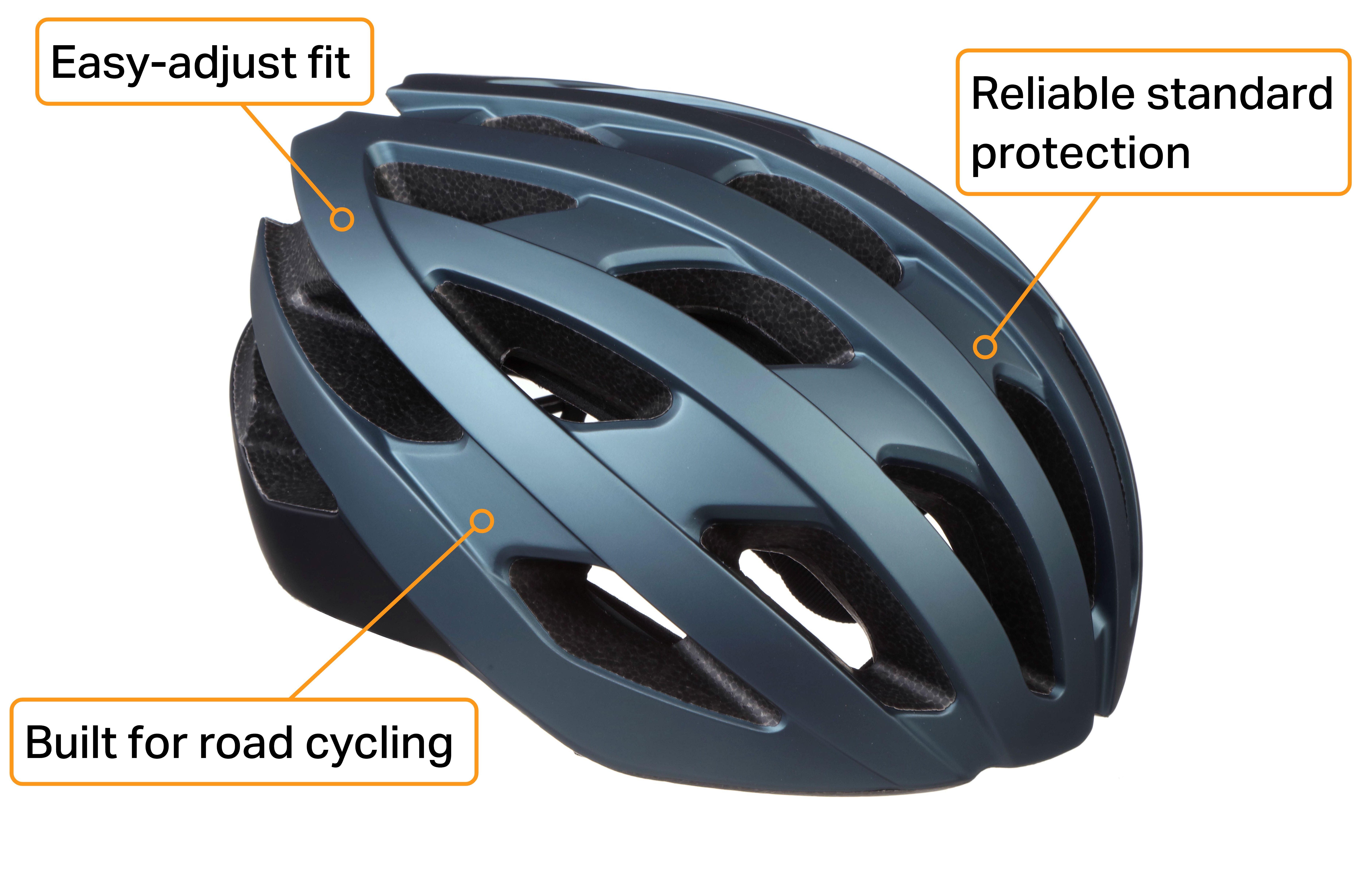 Halfords Road Cycle Helmet, Large - White