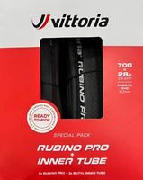 Halfords Vittoria Rubino Pro Tyre And Tube Bundle 700X28C | Extra 8% off for BC Members