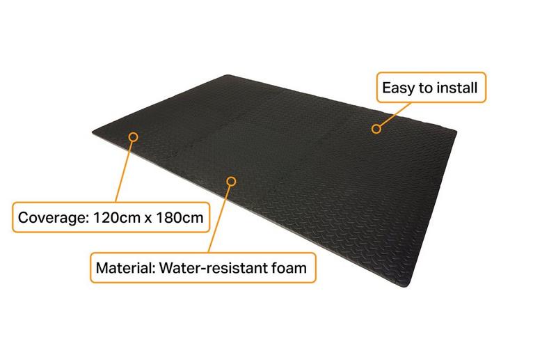 Halfords 6 Pack Black Floor Mats Halfords 6 Pack Black Floor Mats