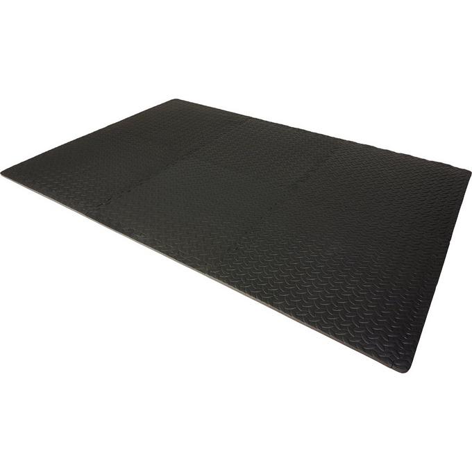 Halfords 6pc Black Floor Mat Set - 120cm x 180cm