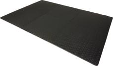 Multi-Purpose Interlocking Rubber Mats 20x20x1/4 Black (6packs with 10  EDGE)