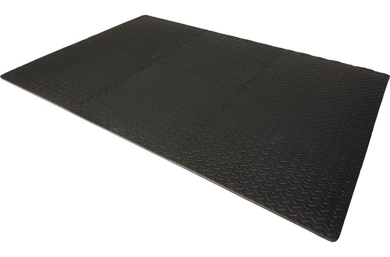 Halfords 6pc Black Floor Mat Set - 120cm x 180cm Halfords 6pc Black Floor Mat Set - 120cm x 180cm