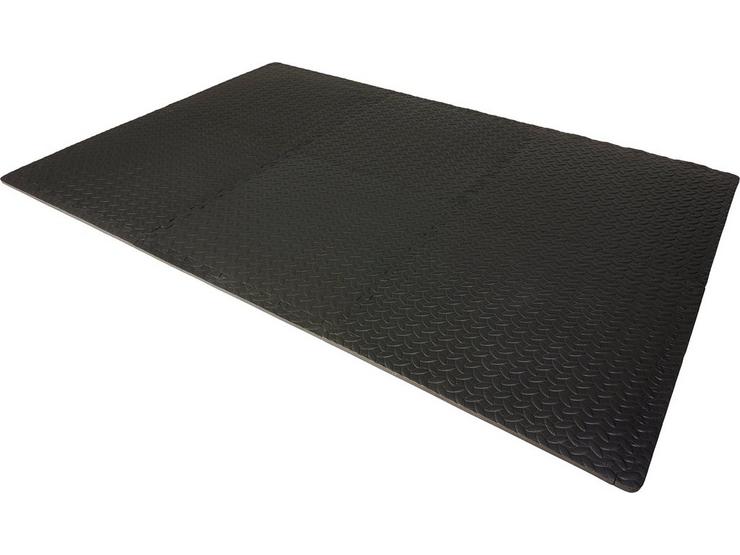 Halfords 6pc Black Floor Mat Set - 120cm x 180cm