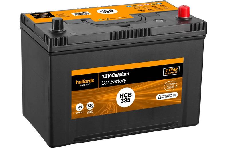 Halfords HCB335 12V Car Battery 4 Year Guarantee Halfords HCB335 12V Car Battery 4 Year Guarantee
