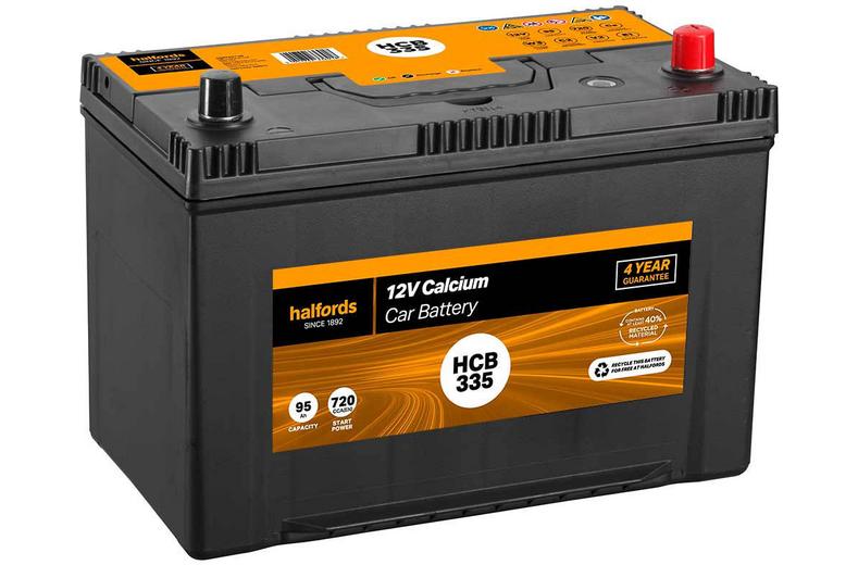 Halfords HCB335 12V Car Battery 4 Year Guarantee Halfords HCB335 12V Car Battery 4 Year Guarantee