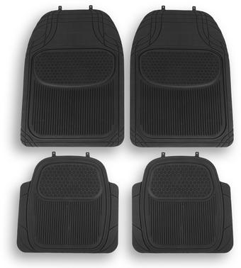 Halfords 6pc Black Floor Mat Set - 120cm x 180cm