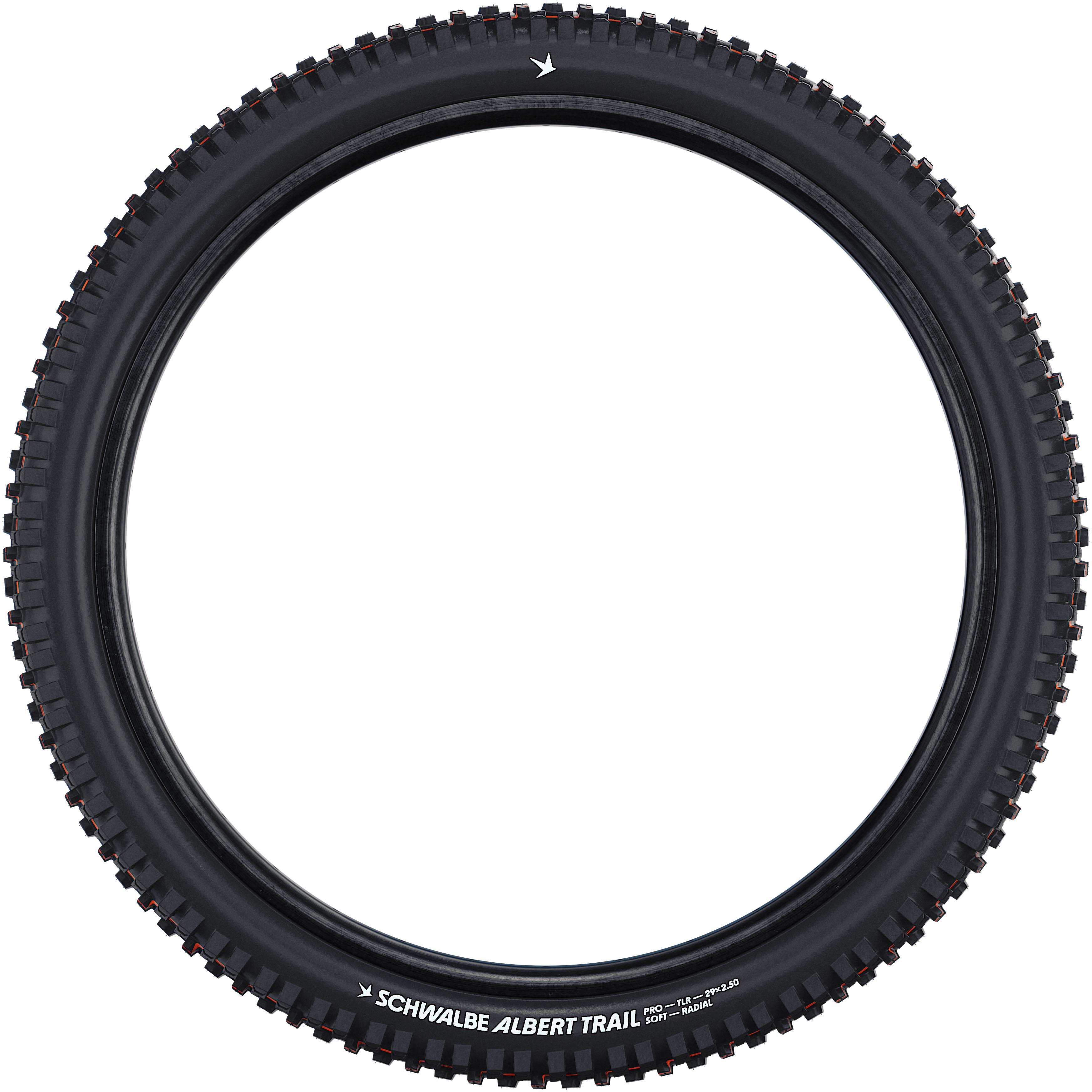 Schwalbe Albert Radial Trail Pro TLR Tyre, Ultra Soft, 27.5x2.50"