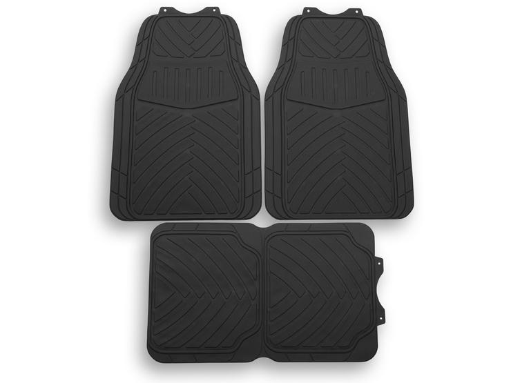 Halfords Full Set Rubber Car Mats 337230