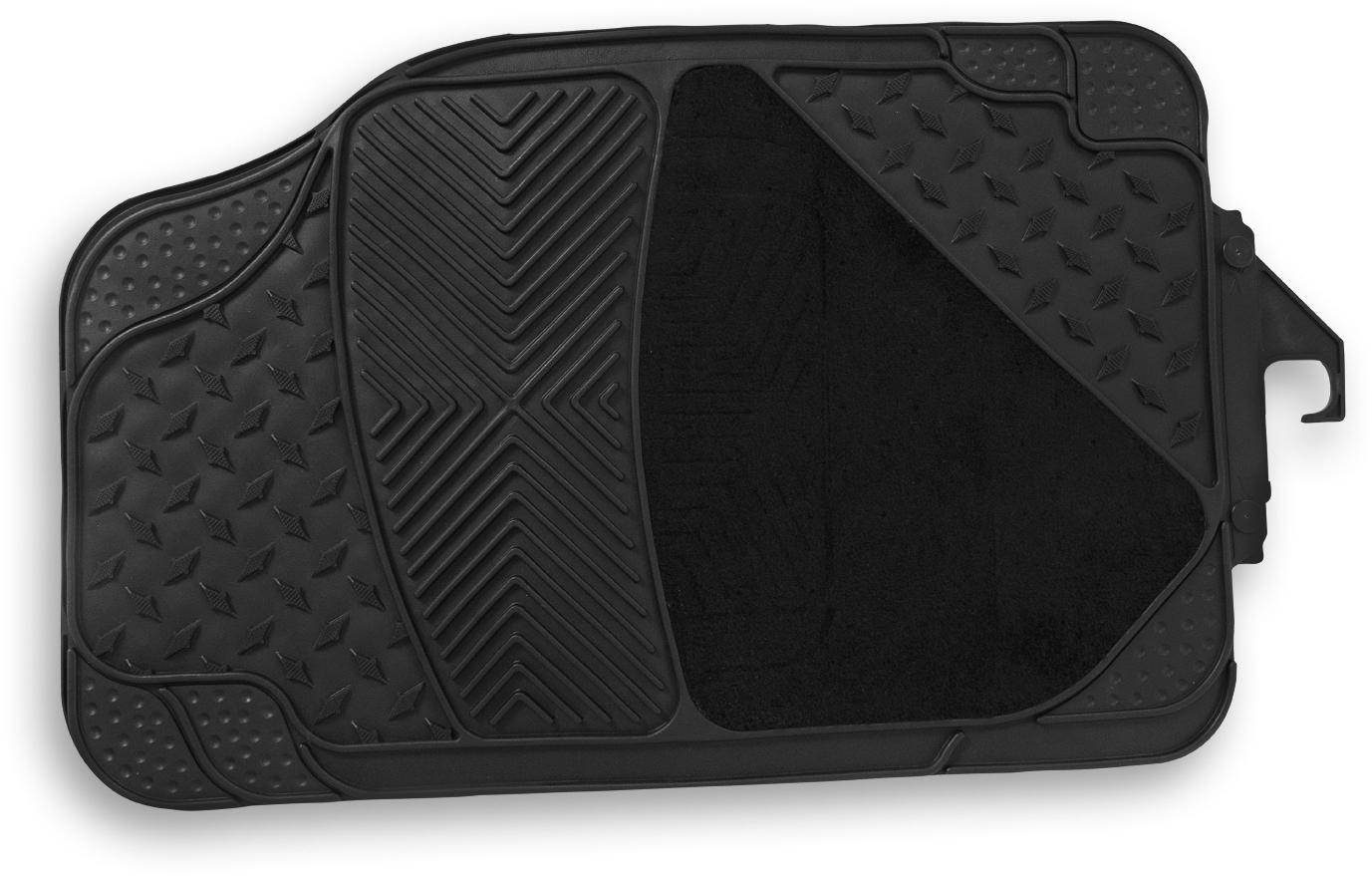 Halfords Carpet & Rubber Mat 4 Piece Set