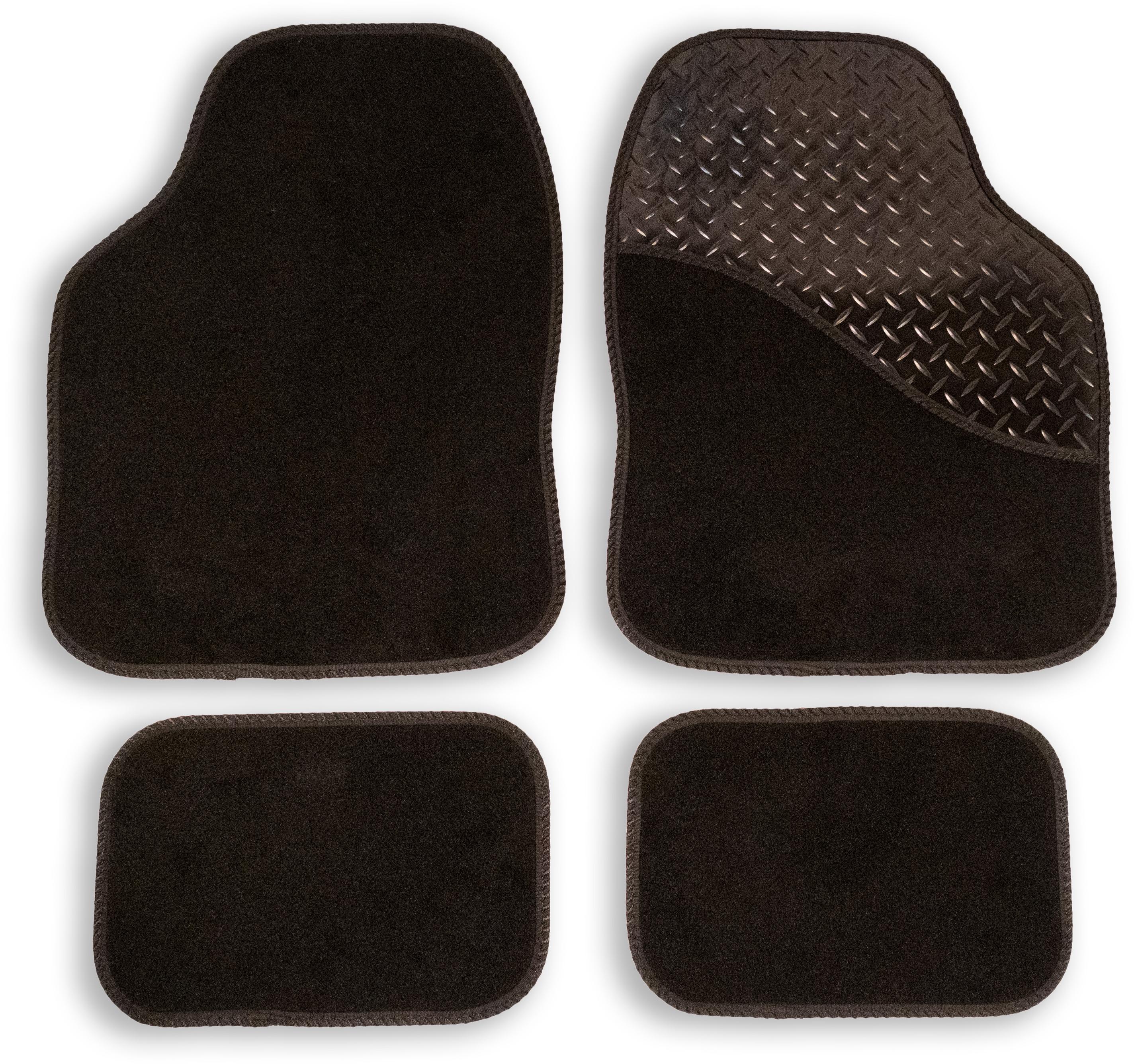 Halfords Carpet & Rubber Mat 4 Piece Set