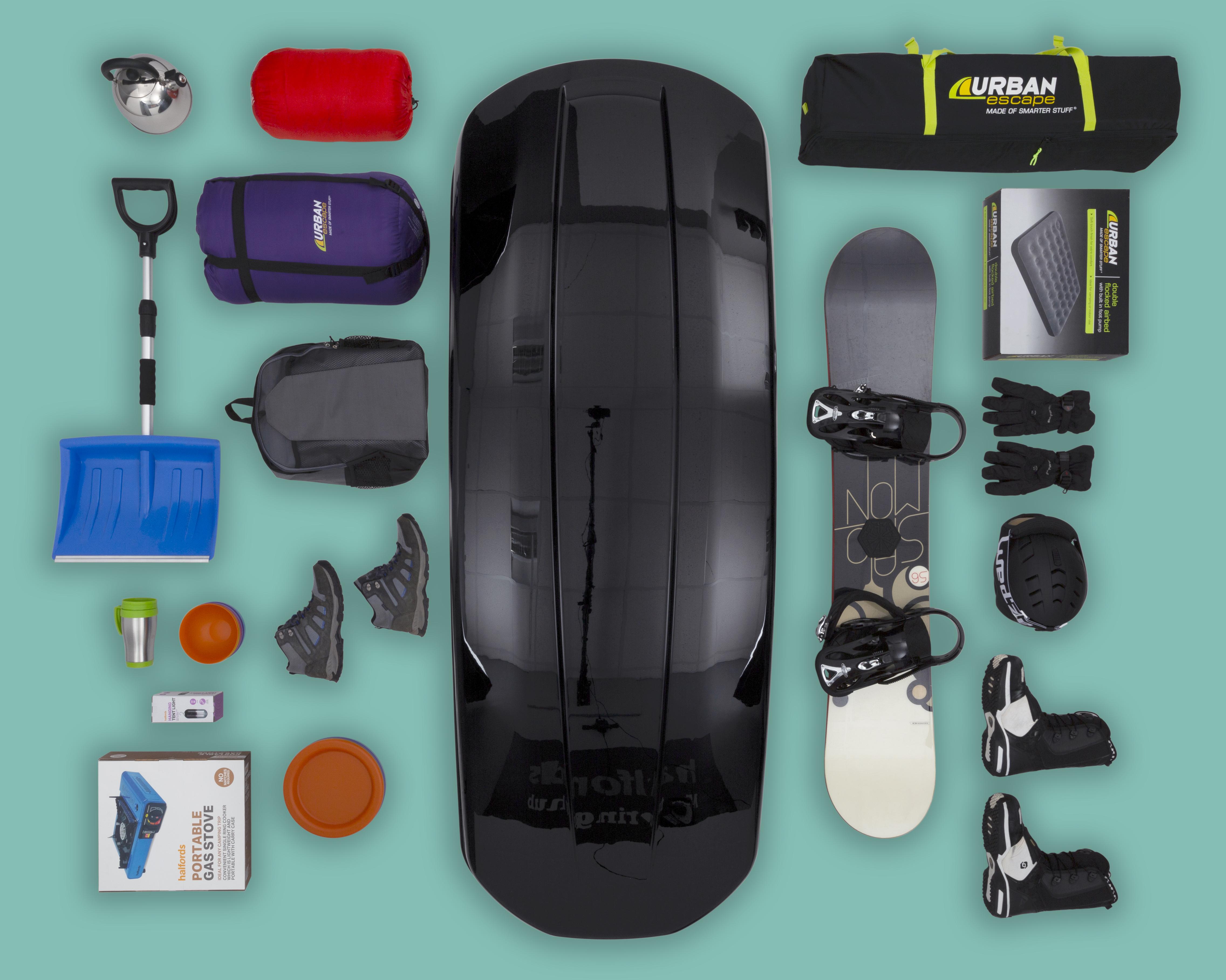 Halfords Advanced 580L Roof Box - Black