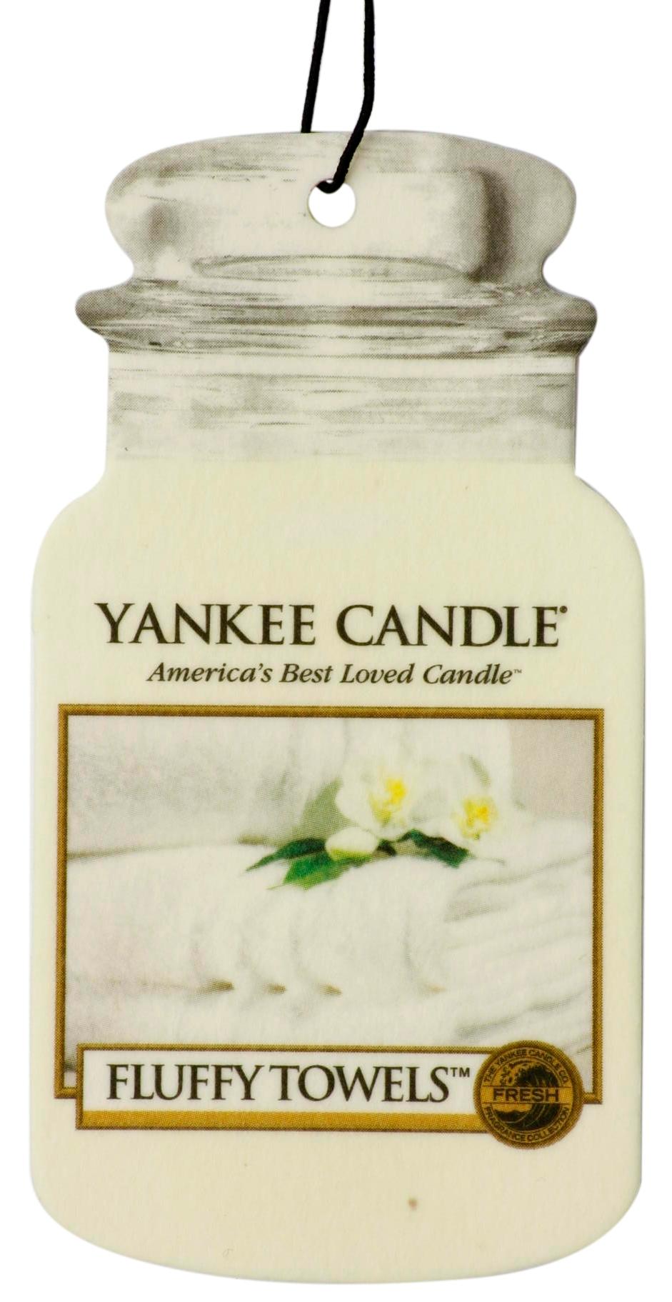 Yankee Candle Car Jar Air Freshener In Fluffy Towels