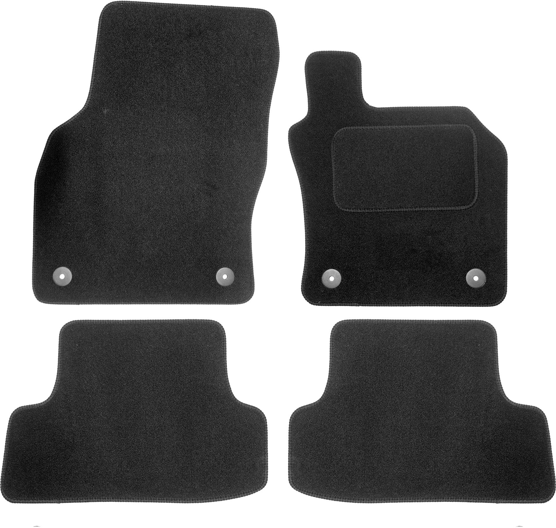 Halfordsaudi A3 Mk3 - Luxury Car Mats 4 Clips (Ww1984)