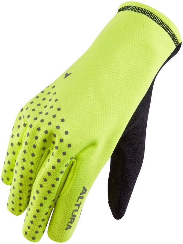 Halfords Altura Nightvision Unisex Windproof Fleece Cycling Gloves Yellow 2Xl | Extra 8% off for BC Members