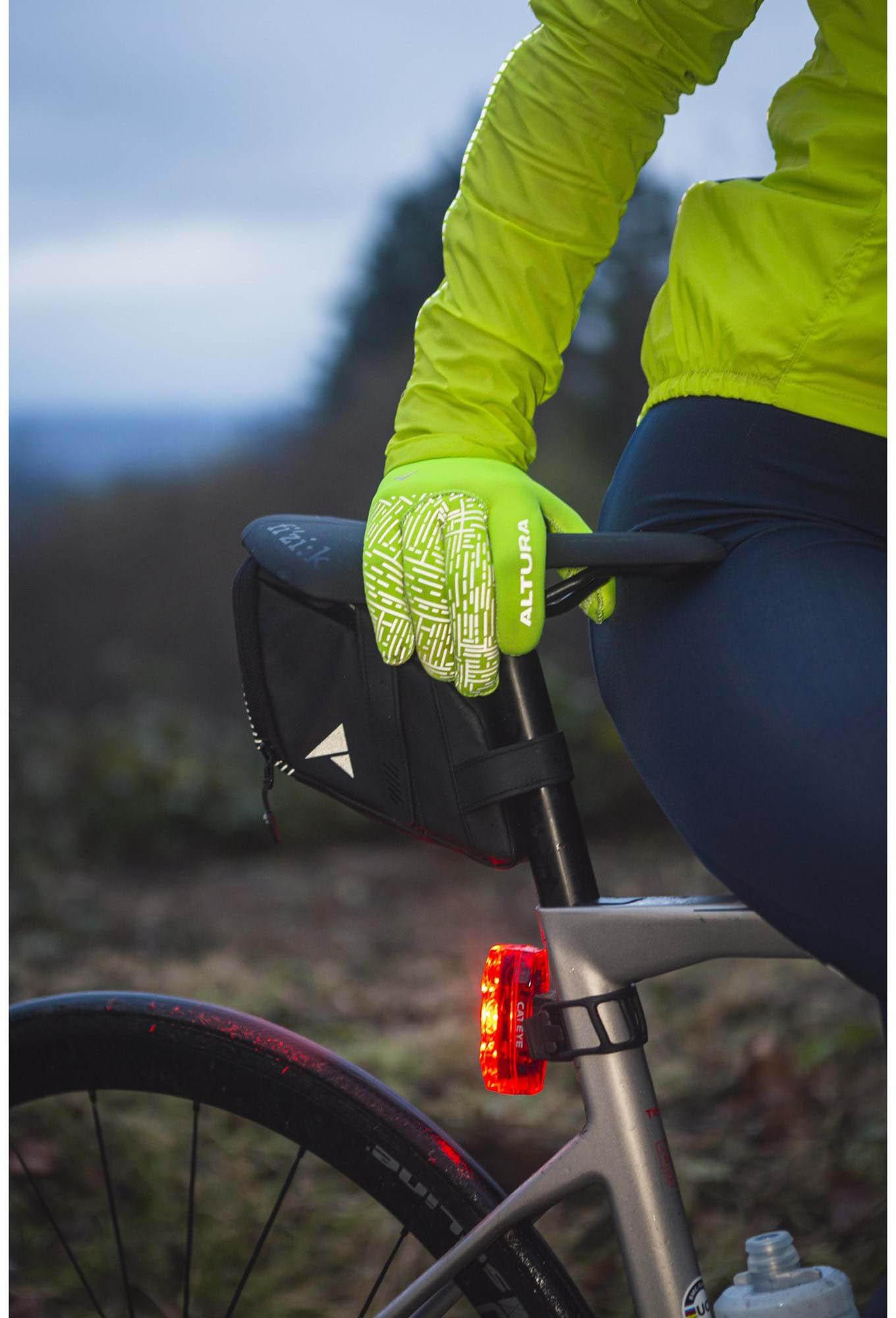 Altura Nightvision Unisex Windproof Fleece Cycling Gloves Yellow