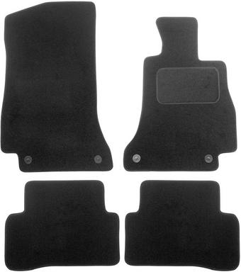 Halfords Mercedes C Class  - Luxury Car Mats 4 Clips (WW4021)