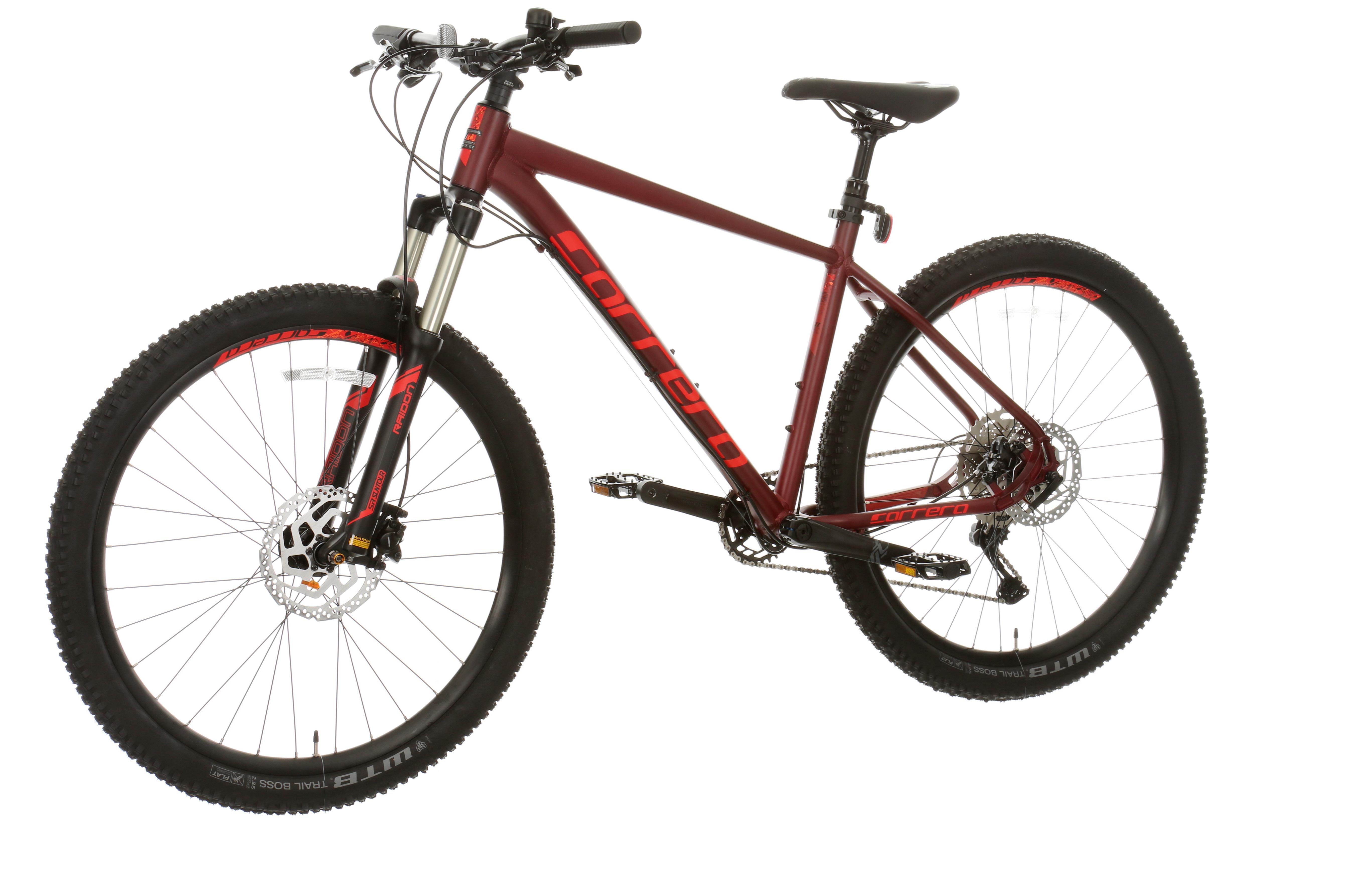 black and red bicycle