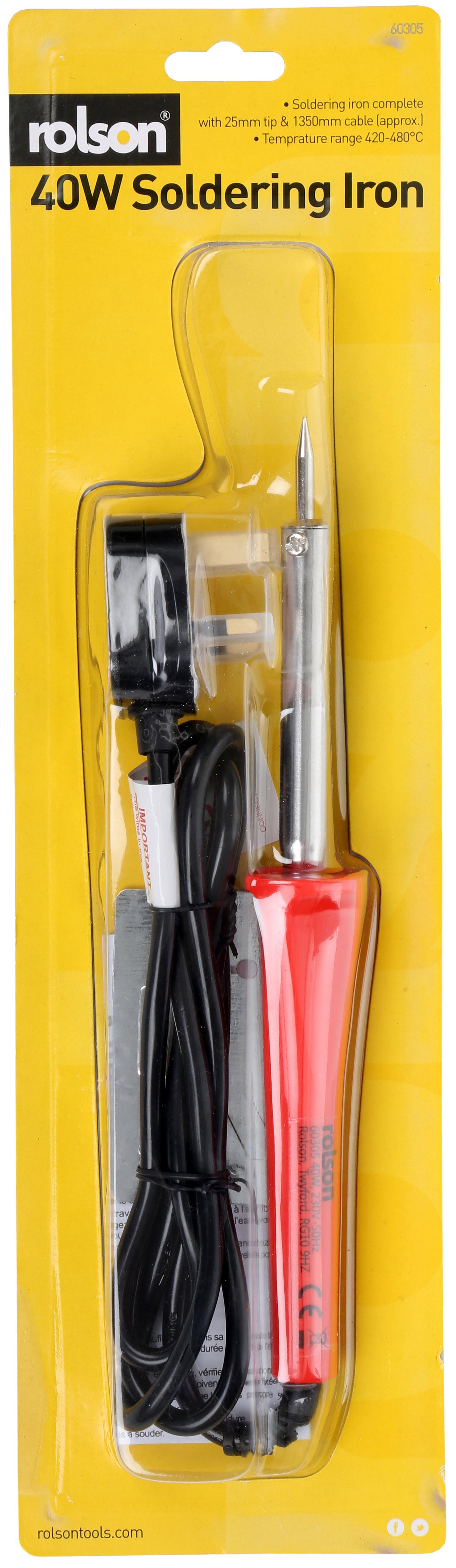 Rolson 230V 40W Soldering Iron