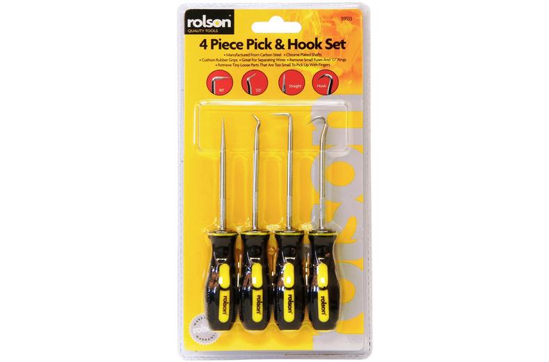 Rolson 4 Piece Pick & Hook Set Rolson 4 Piece Pick & Hook Set