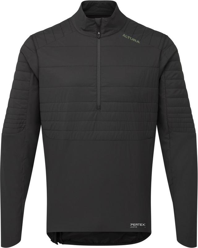 Halfords Altura All Roads Men's Packable Insulated 1/2 Zip Jacket Black 2Xl | Extra 8% off for BC Members