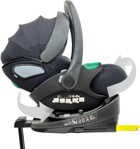 Cozy N Safe Avalon i-Size Car Seat Carrier with 360° Base Onyx