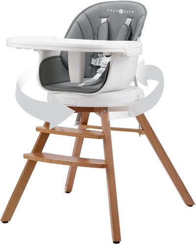 Cozy N Safe Eden 360° High Chair / Chair - Grey/White
