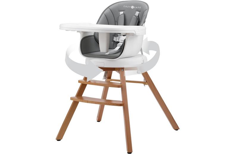 Cozy N Safe Eden 360° High Chair / Chair - Grey/White Cozy N Safe Eden 360° High Chair / Chair - Grey/White