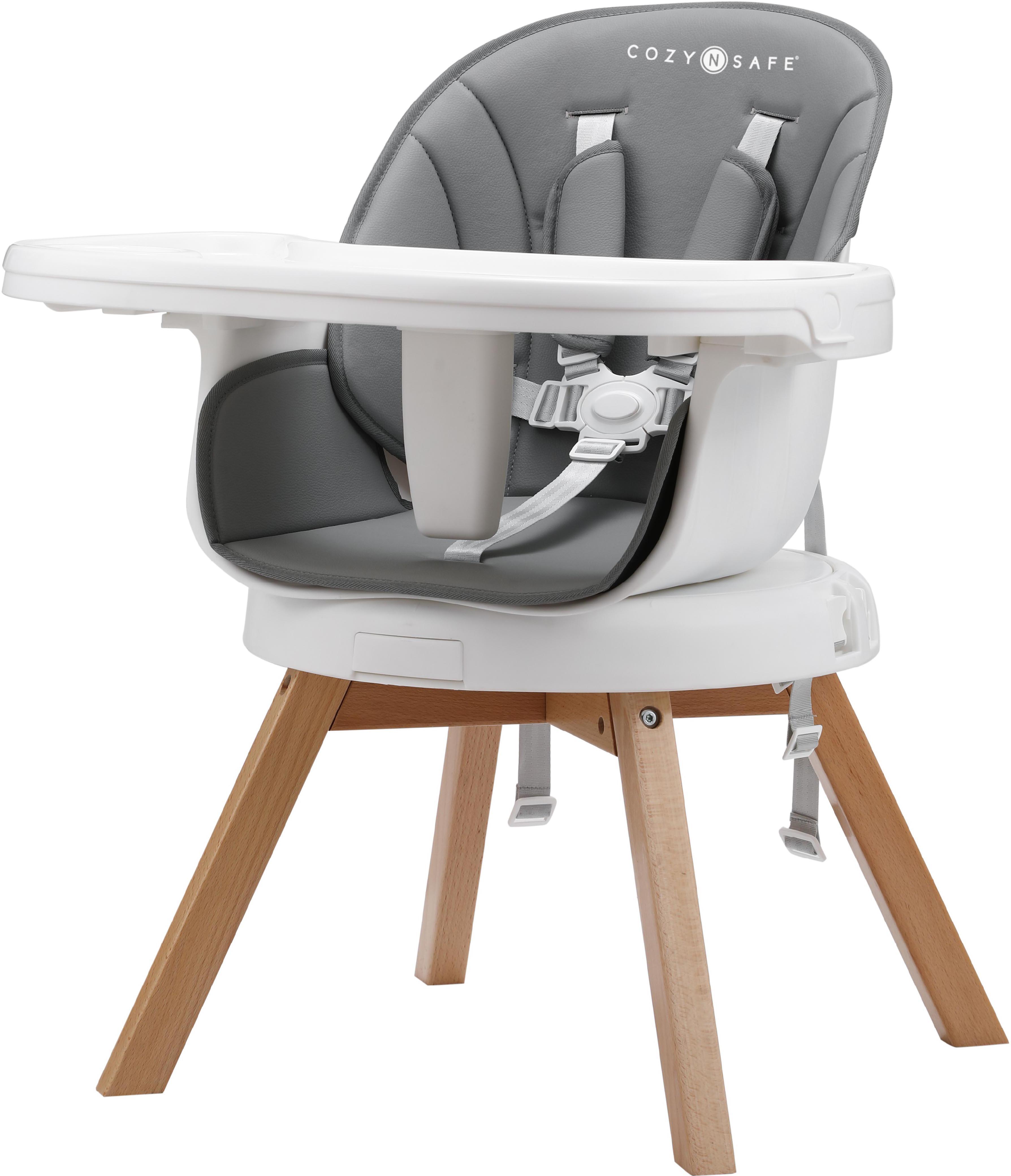Cozy N Safe Eden 360° High Chair / Chair - Grey/White