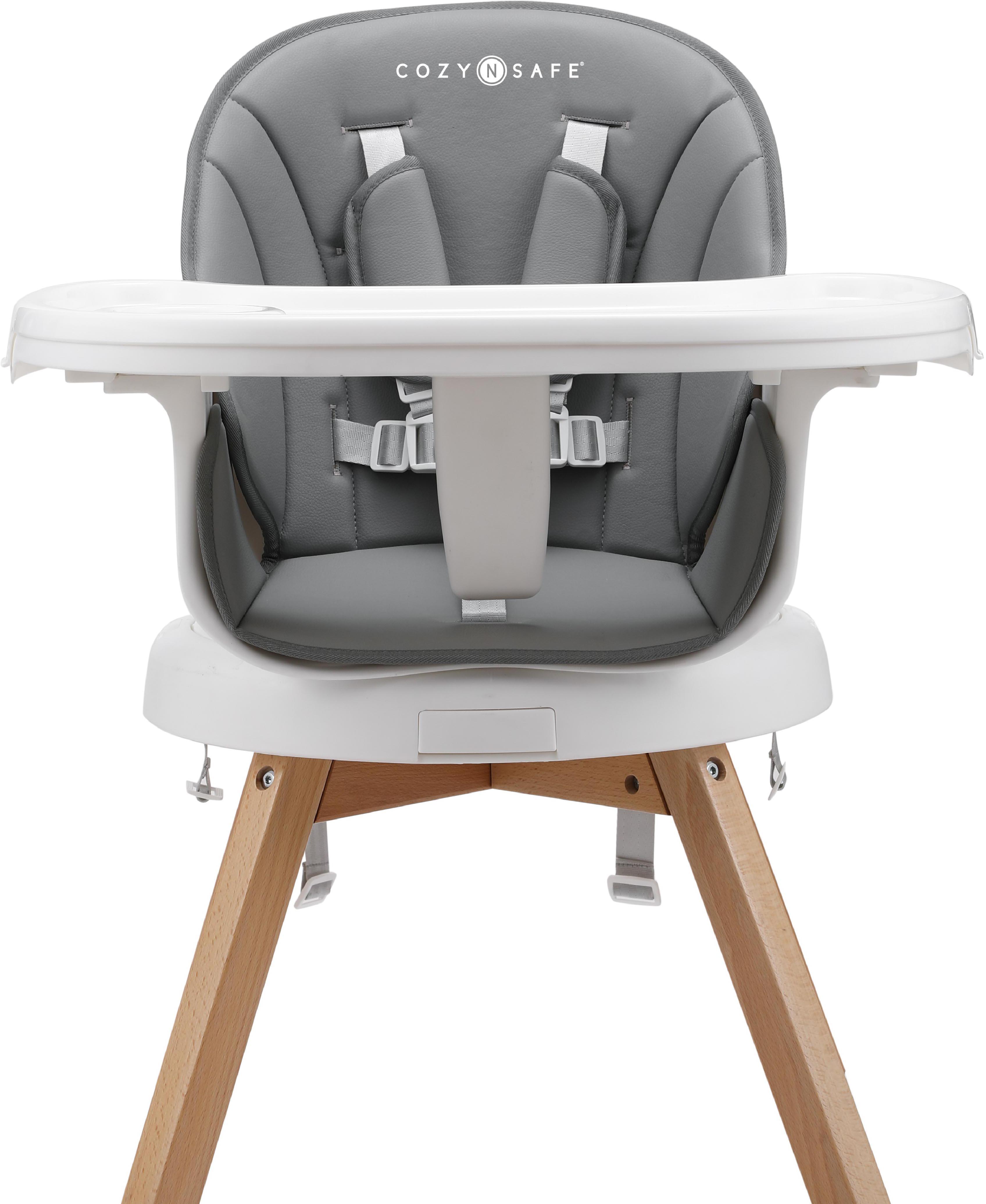 Cozy N Safe Eden 360° High Chair / Chair - Grey/White
