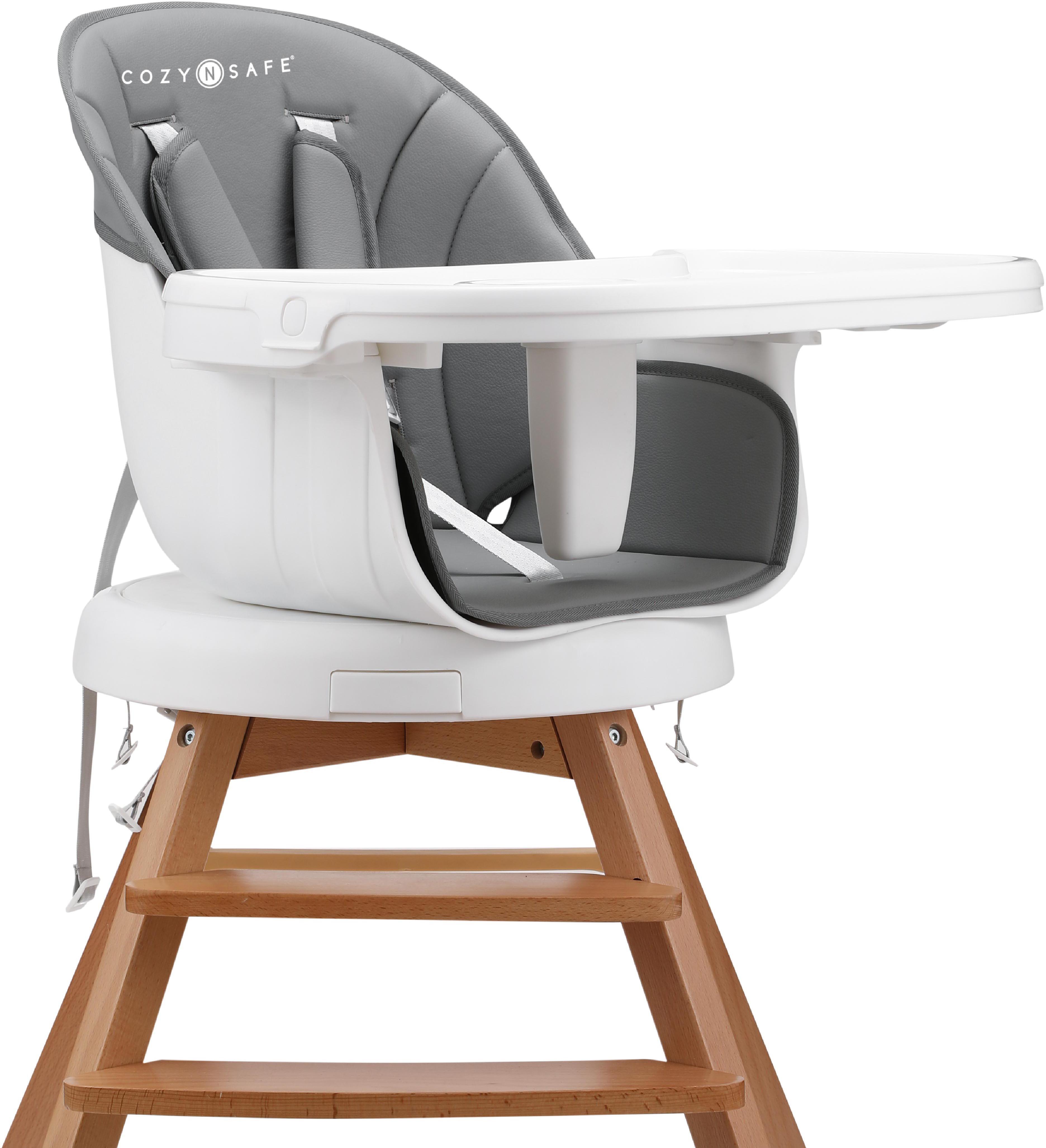 Cozy N Safe Eden 360° High Chair / Chair - Grey/White
