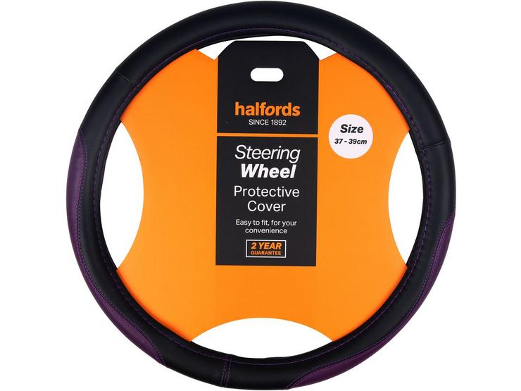 Halfords Purple steering wheel cover