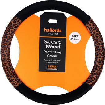 Halfords leopard steering wheel cover