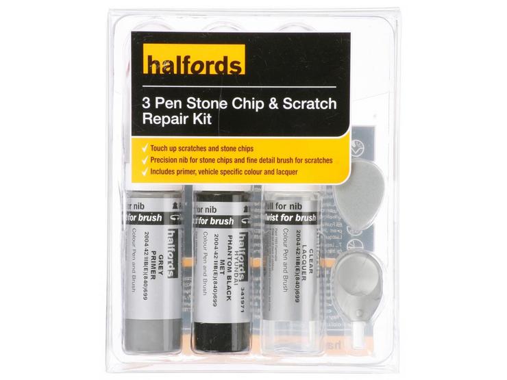 Halfords Hyundai Phantom Black Metallic Scratch & Chip Repair Kit