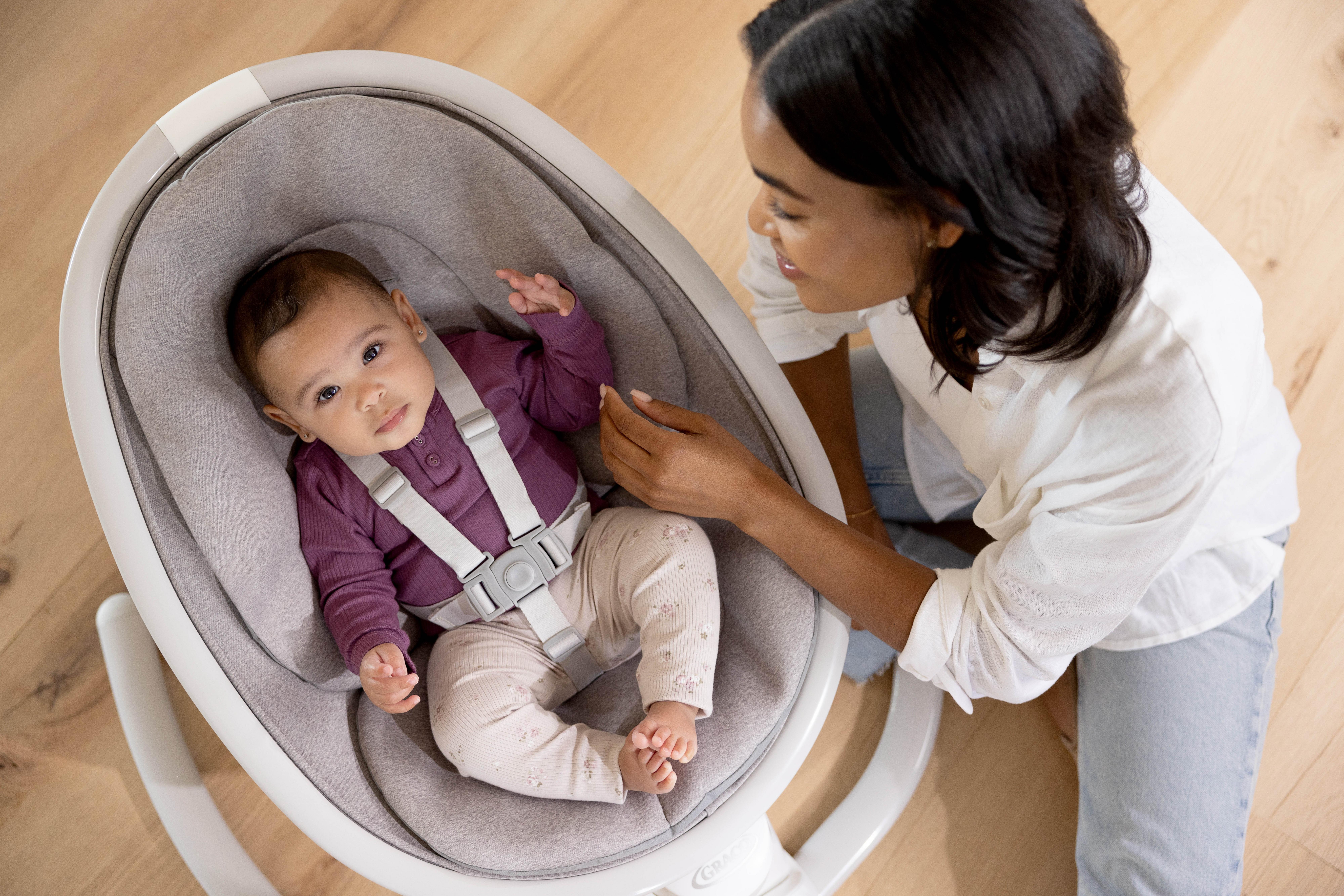 Graco Sway 'n Grow 3-in-1 Bluetooth Soother - Heather