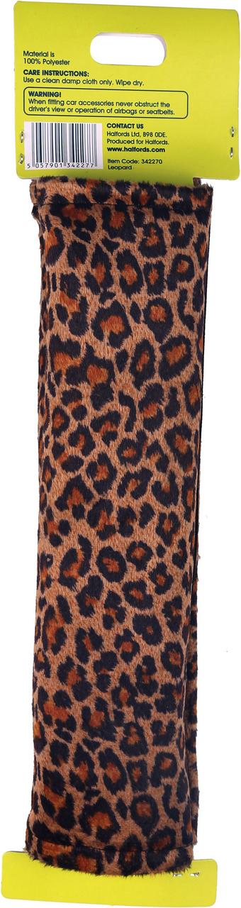 Halfords Leopard Seat belt pad Halfords UK