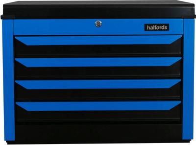 Halfords '27" 4 Drawer Top Chest in Neon Blue(With Auto return function)