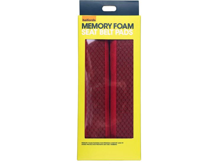 Red Memory Foam Seat belt pads