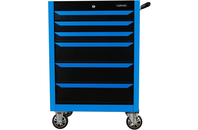 Halfords 27" Neon Blue 6 Drawer Cabinet Halfords 27" Neon Blue 6 Drawer Cabinet