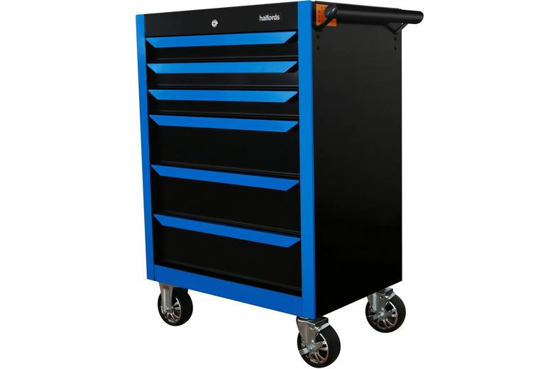 Halfords 27" Neon Blue 6 Drawer Cabinet Halfords 27" Neon Blue 6 Drawer Cabinet