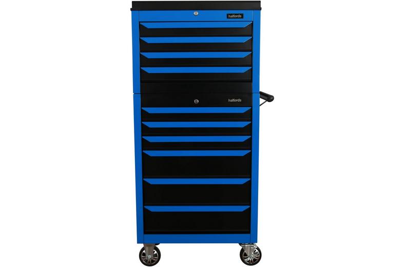 Halfords 27" Neon Blue 6 Drawer Cabinet Halfords 27" Neon Blue 6 Drawer Cabinet