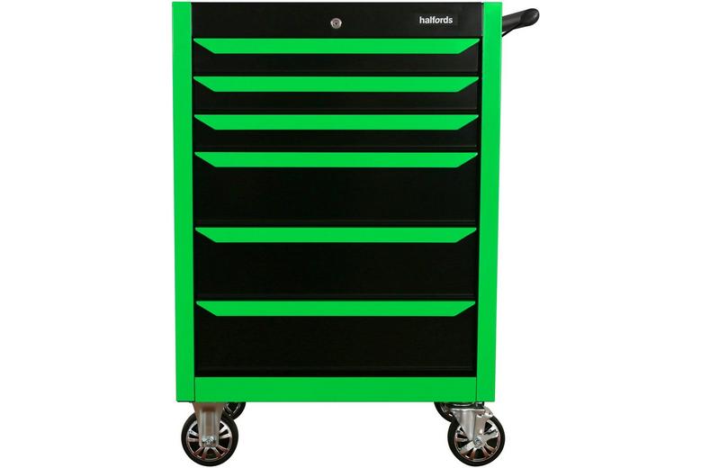 Halfords 27" Neon Green 6 Drawer Cabinet Halfords 27" Neon Green 6 Drawer Cabinet