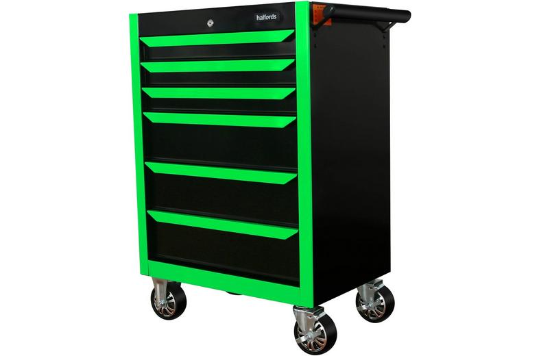 Halfords 27" Neon Green 6 Drawer Cabinet Halfords 27" Neon Green 6 Drawer Cabinet