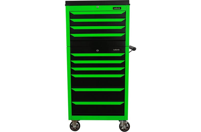Halfords 27" Neon Green 6 Drawer Cabinet Halfords 27" Neon Green 6 Drawer Cabinet