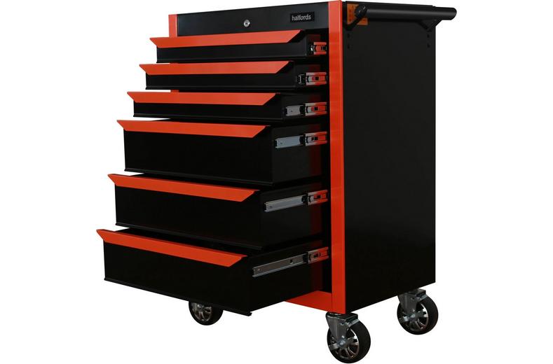 Halfords 27" Neon Orange 6 Drawer Cabinet Halfords 27" Neon Orange 6 Drawer Cabinet